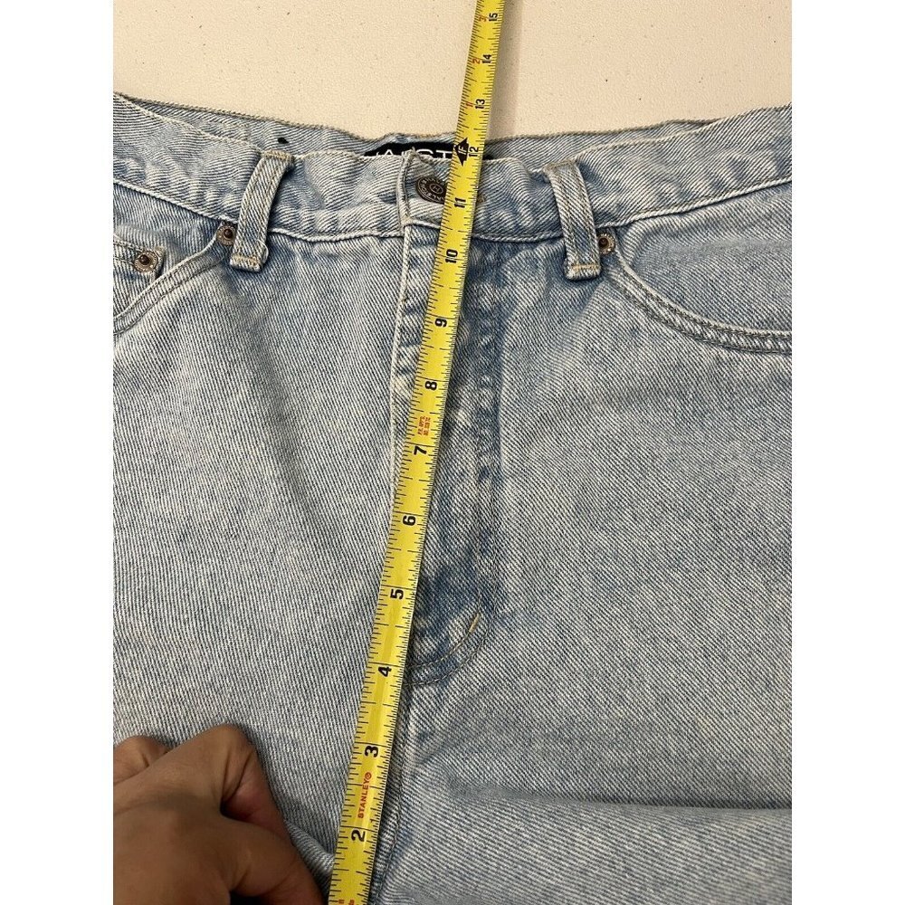 Halston Vintage High Waist Mom Denim Shorts Light Wash Size 6 - Picture 13 of 14